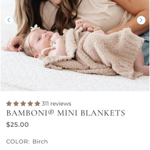 Bamboni® Mini Blanket | Shop Saranoni Softness