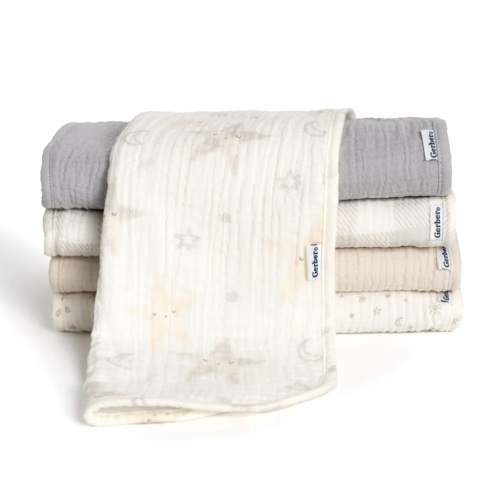 5-Pack Baby Neutral Stars Muslin Burp Cloths – Gerber Childrenswear