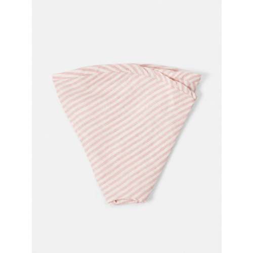 Linen Nursing Pillow Cover - Pink Striped | Sable Bebe