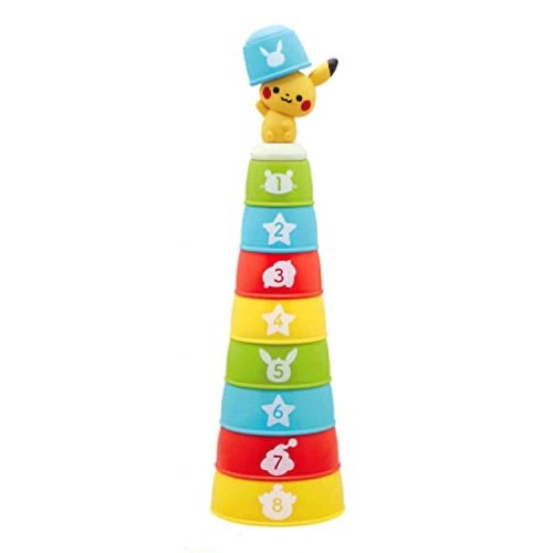 Baby Toy Pokémon Cup Play / Educational Toy / Color / Number / Tower / Japan