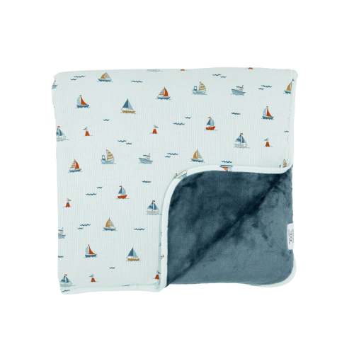 Nautical Boats Small Ribbed Toddler Blanket – Brave Little Ones