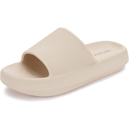 BRONAX Cushioned Thick Sole Pillow Slippers for Women and Men Y10