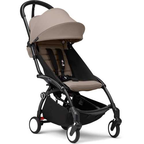 Stokke YOYO3 Ultra Compact 6+ Stroller (One Box) - Black / Taupe