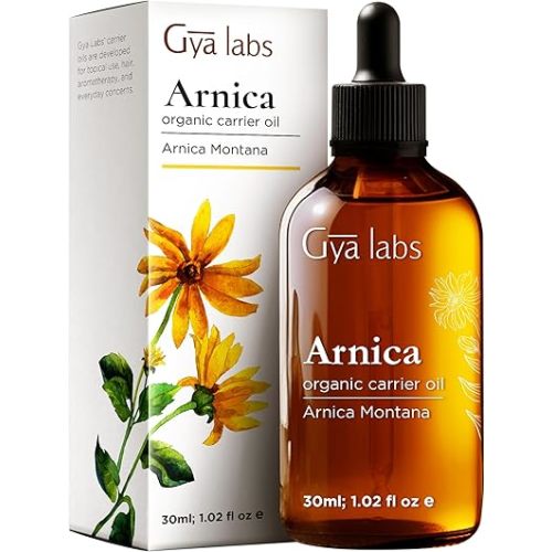 Gya Labs Arnica Oil - 1 Fl Oz - Carrier Oil for Hair, Skin, Face, Scalp & Body Massage