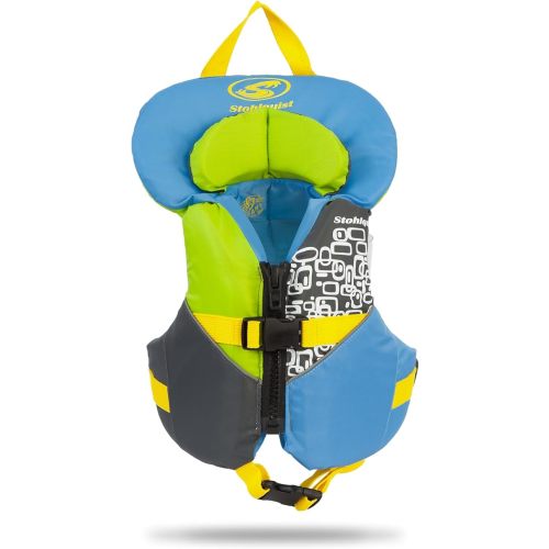 Stohlquist Infant Life Jacket, US Coast Guard Approved, Type II Life Vest (20-30 lbs) for Babies and Toddlers, Support Collar with Grab Handle, PFD for Pools, Lakes and Boating