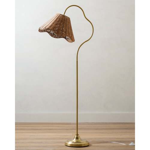 Lucinda Rattan Scallop Floor Lamp – Magnolia