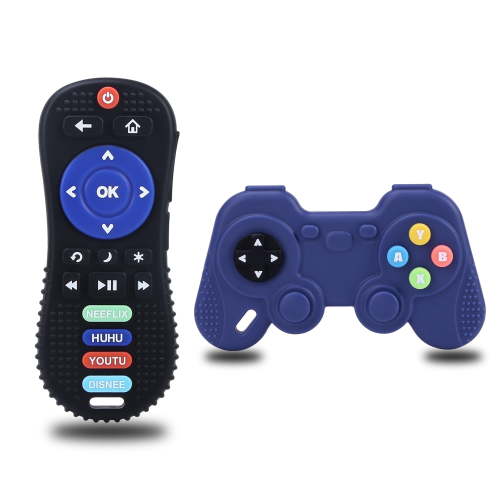 Smasener Baby Teething Toys, Silicone Remote and Game Controller, BPA Free, 3-24 Months