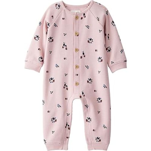 little planet by carter's unisex-baby Waffle Knit Button-Front Jumpsuit made with Organic Cotton