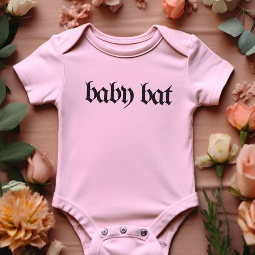 Funny Goth Babysuit, Baby Shower Gift For Goth Mom, Goth Baby Bat Bodysuit, Baby Bat Bodysuit, Christmas Gift, Goth Pregnancy Announcement