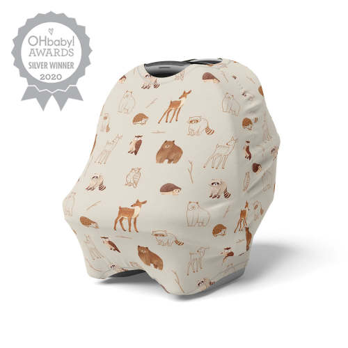 5 in 1 Multi-Use Cover | Woodland Animals | Baby Capsule Cover