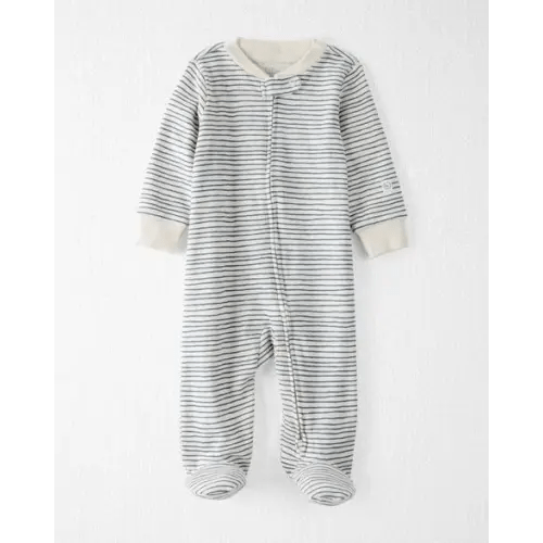 Baby Organic Cotton Sleep & Play Pajamas in Stripes - Little Planet | Carter's 3M