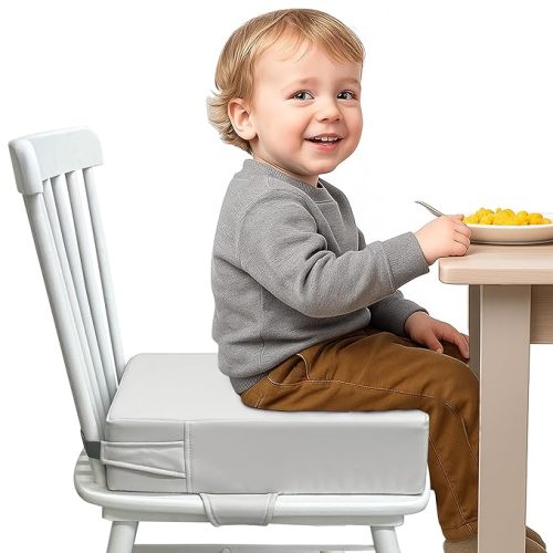 Toddler Booster Seat for Dining Table, Grey