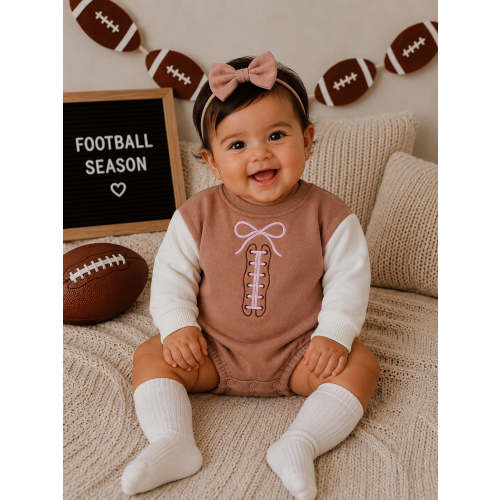 Sweatshirt Bubble, Football Laces Bow