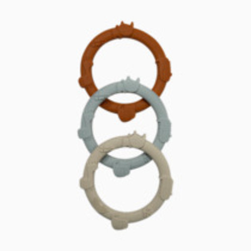 Loulou Lollipop Wild Teething Ring Set - Ginger Honey