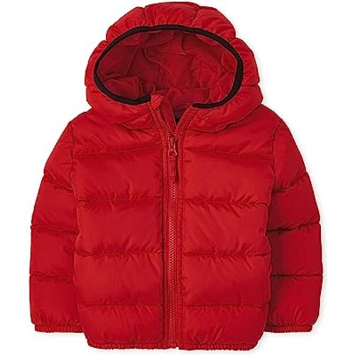 The Children's Place Baby and Toddler Boys' Medium Weight Wind-Resistant, Water-Resistant Puffer Jacket