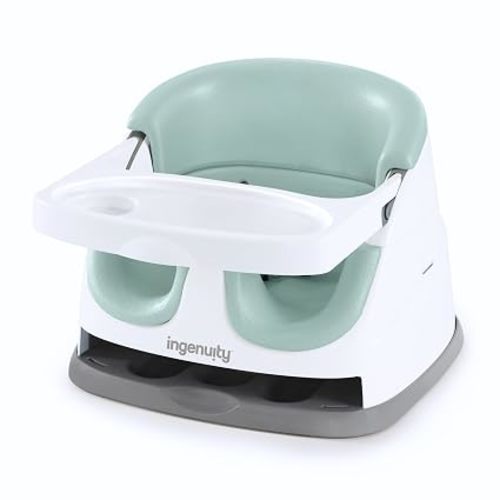 Ingenuity Baby Base 2-in-1 Booster Feeding and Floor Seat with Tray