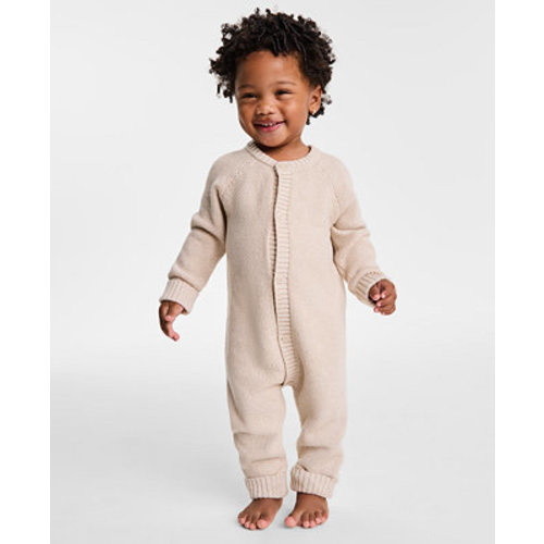 Everyday Baby Essentials Baby Cotton Long-Sleeve Sweater Romper, Created for Macy's