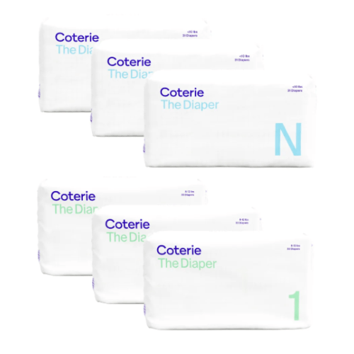 Newborn Ultra Soft Diapers Starter Kit, 1-Month Supply