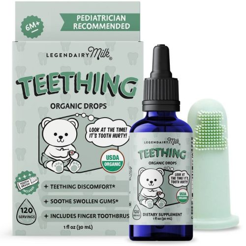 Legendairy Milk Organic Baby Teething Drops, Infant Teething Relief - 1 fl oz