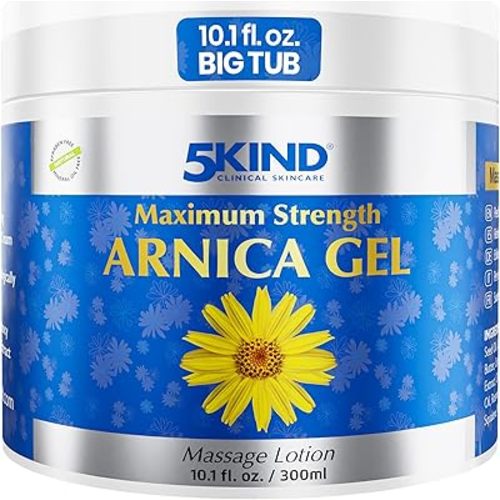 5kind Arnica Bruise Gel 10.1 Fl Oz - Arnica Gel for Bruising and Swelling - Arnica Montana Gel with High Concentration Extract - Non-Greasy Formula