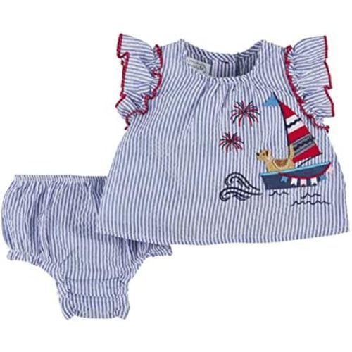 Mud Pie baby-girls Pinafore Set