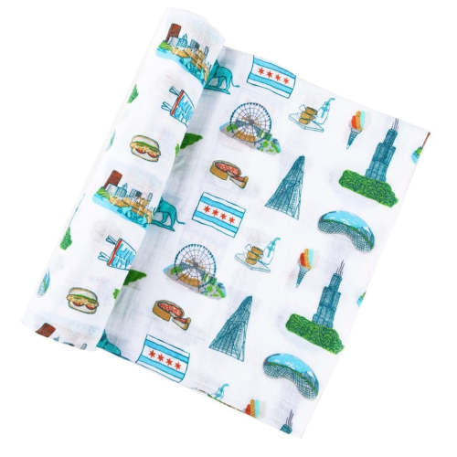 Chicago Baby Swaddle Blanket