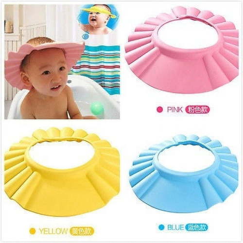 Adjustable Baby Kids Shampoo Bath Bathing Shower Cap Hat Wash Hair Shield