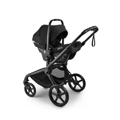 Bugaboo Fox 5 Renew 2-in-1 stroller heritage black sun canopy, heritage black fabrics, black base | Bugaboo