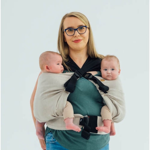 LennyTwin Carrier, Standard Size, broken-twill weave 100% cotton - PEANUT BUTTER