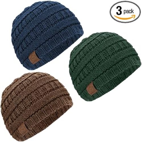 KeaBabies 3-Pack Baby Beanies for Boys, Girls,Soft Cute Baby Hat (Icelandic, 0-6M)