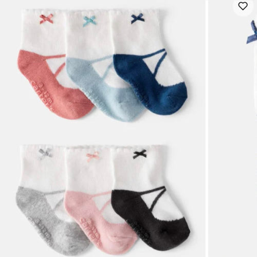 Baby Girl 6-Pack Ankle Socks | Carter's