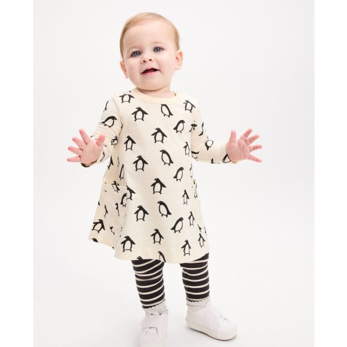 Baby Holiday Long Sleeve Pocket Dress & Leggings Set | Hanna Andersson