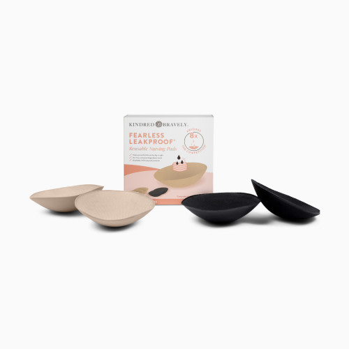 Kindred Bravely Fearless Leakproof® Reusable Nursing Pads - Black And Beige, One Size