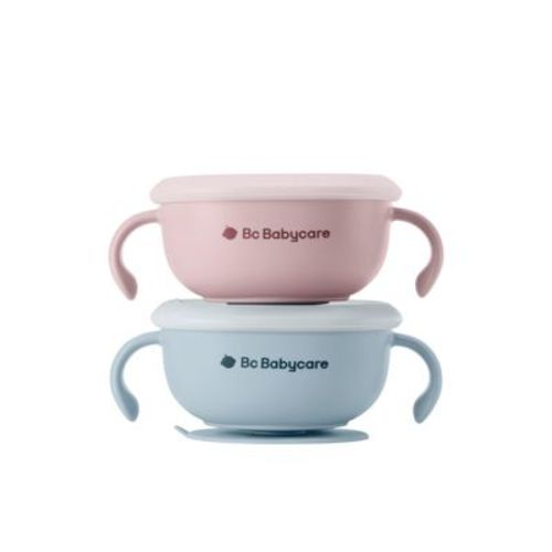 Bc Babycare 3-IN-1 Suction Snack Bowl, Baby and Toddler Bowls,BPA-free,2 Pack