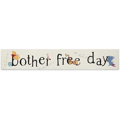 Disney Winnie the Pooh Bother Free Day Wood Wall Decor - Large Winnie the Pooh Wall Art For Home
