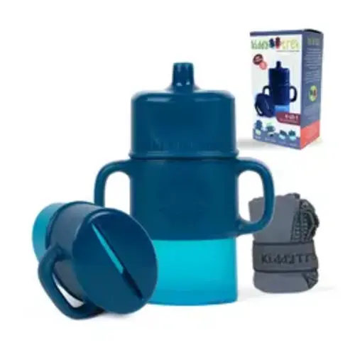 KiddyTrek 4-in-1 Sip & Snack Set - Food Pouch & Juice Box Holder, Snack Cup, Sip Cup - All in one self-storing set | Pefect toddler travel snack system | Universally compatible squeeze-proof ad spill-proof holder for food pouches - TikTok Shop