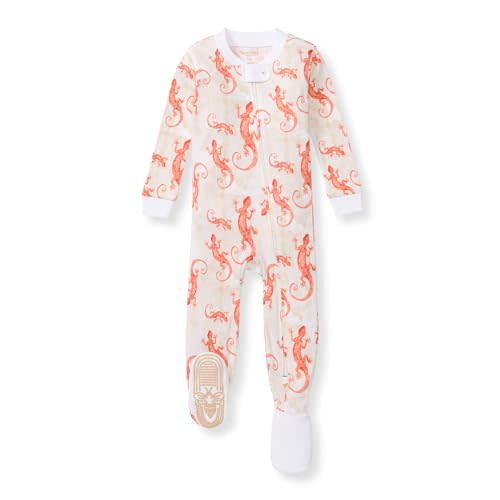 Burt's Bees Baby Boys' Pajamas, Zip-Front Non-Slip Footed Sleeper, Organic Cotton