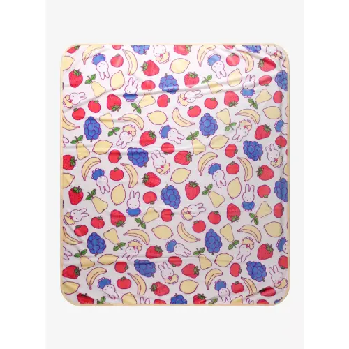 Miffy Fruits Throw Blanket