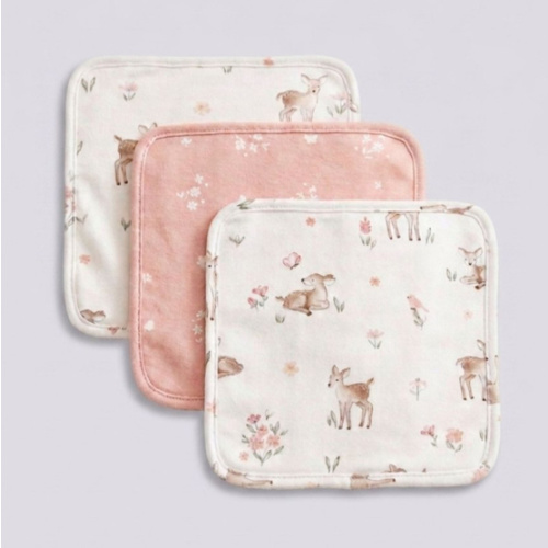 3 Pack Wash Cloths - Fawn Fables