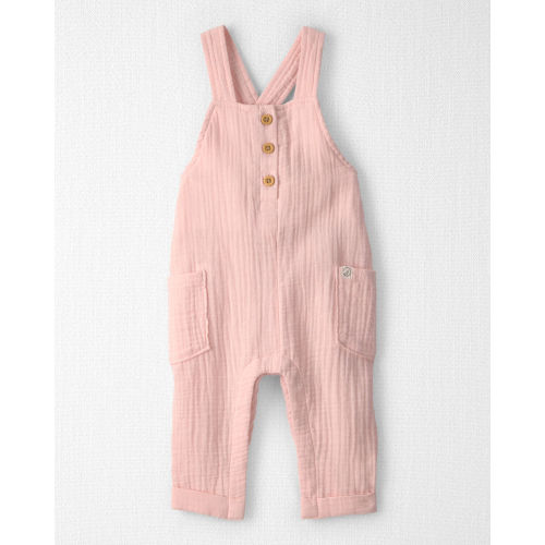 Baby Girl Organic Cotton Gauze Overalls - Little Planet | Carter's