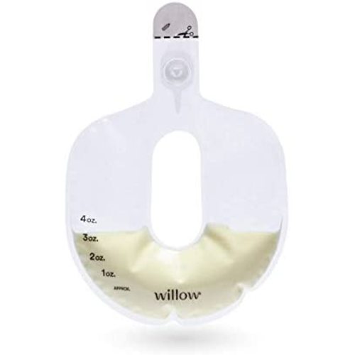 Willow Pump Spill-Proof Breast Milk Bags, 48 Count | Holds 4 oz. Per Bag | Self-Sealing Storage Bags, Recyclable & BPA Free | Breast Feeding Essential for The Willow Pump