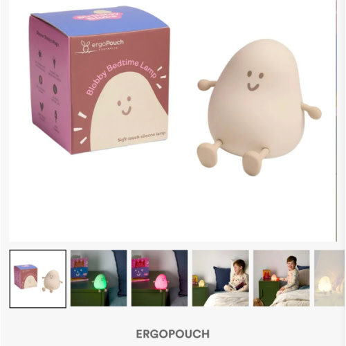 Blobby Bedtime Lamp in Taupe