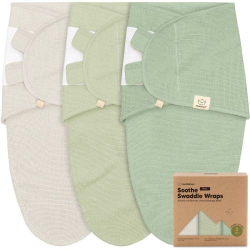 3pk Soothe Wren Swaddle Sleep Sacks, Organic Newborn Swaddles Wrap 0-3 Months, Soft Baby Wearable Blanket