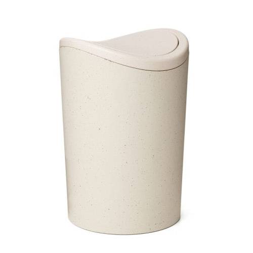 Superio Small Swing Top Bathroom Trash Can, 6 L, Gray & Reviews | Wayfair