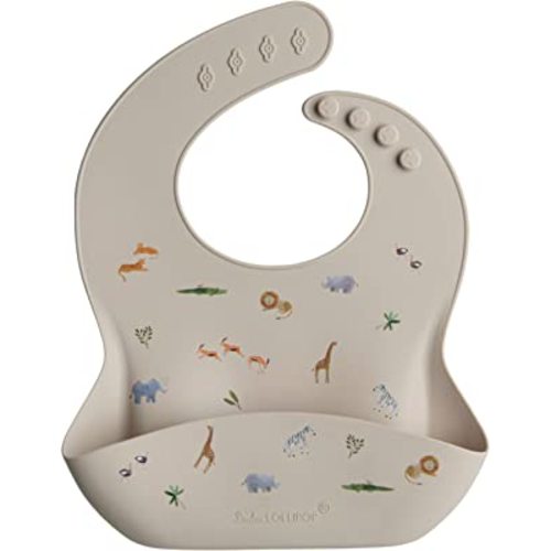 Loulou Lollipop Soft, Waterproof Silicone Feeding Bib for Babies and Toddlers