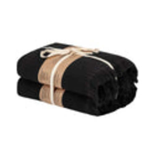 Micro Waffle XL Bath Bundle - 2 Pack - Black | Sand Cloud