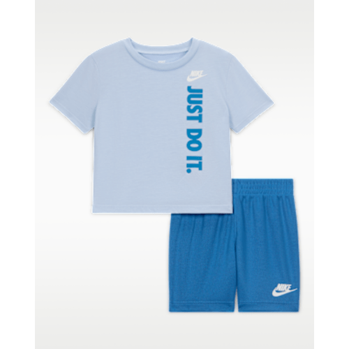 Nike Sportswear Baby "Just Do It" Graphic T-Shirt and Mesh Shorts Set. Nike.com