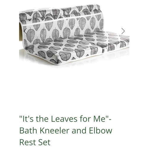 "It's the leaves for me" Knee and Elbow Bath Cushion — Little Cocoa Bean Company