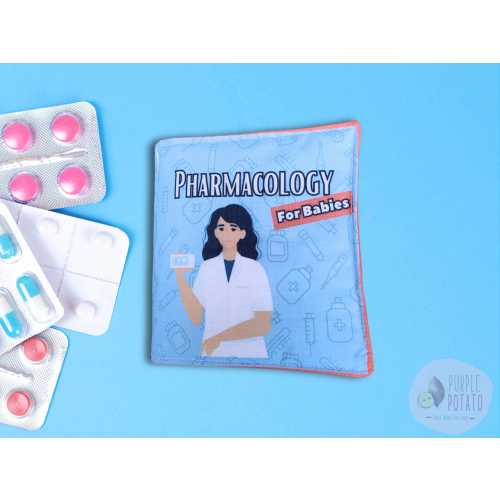 Handmade Pharmacology for Babies Book – Nerdy Science Baby Gift for Pharmacists