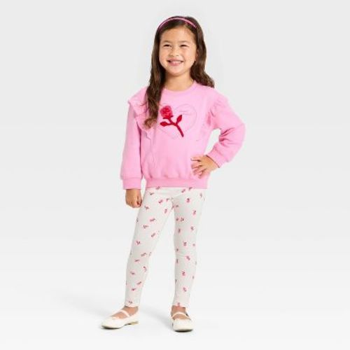 Toddler Girls' Valentine's Leggings Set - Cat & Jack™ Rose Pink